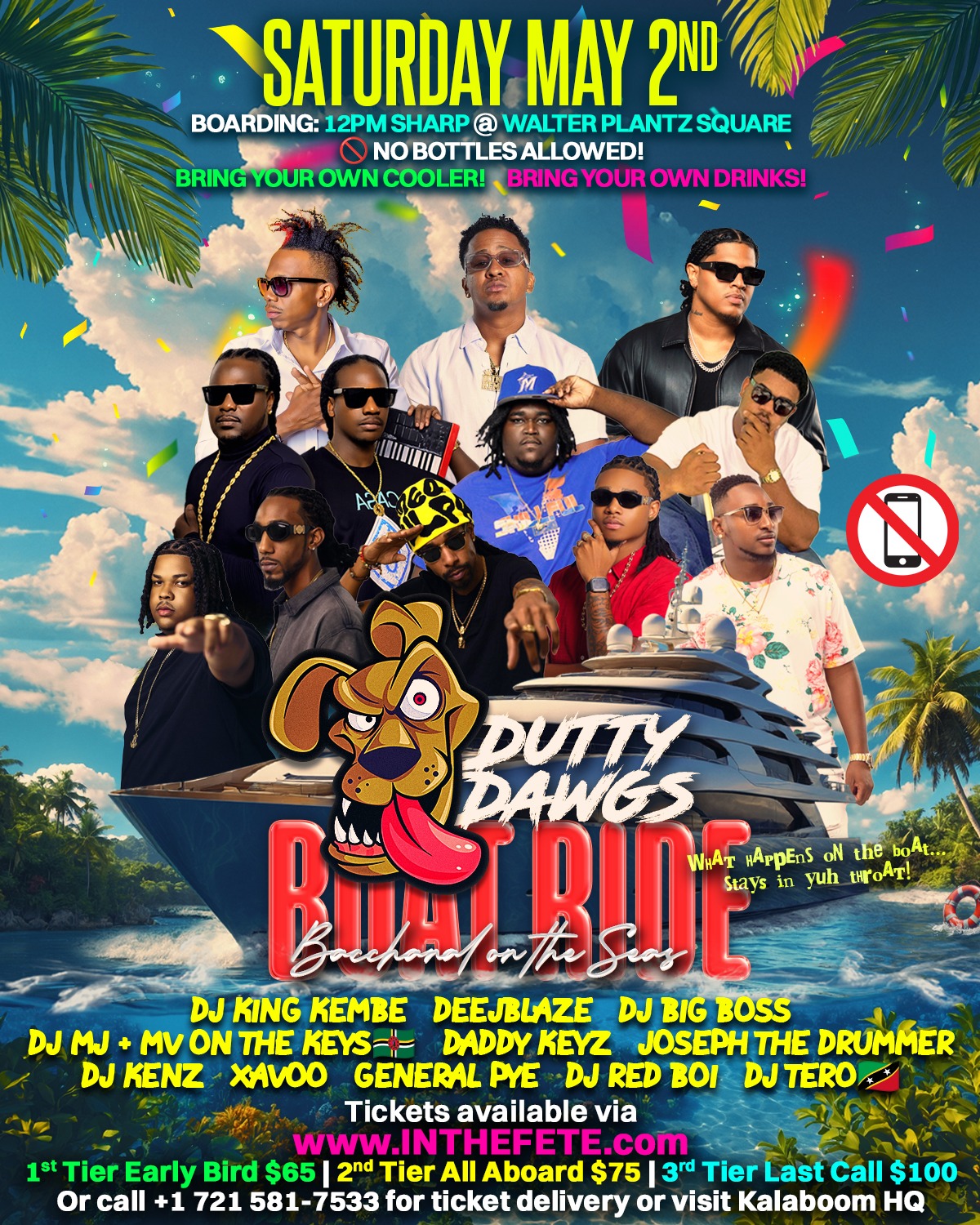 DUTTY DAWGS BOAT RIDE - BACCHANAL ON THE SEA